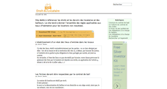 Desktop Screenshot of droitdulocataire.fr